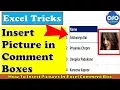 Excel Tricks How To Insert Pictures In Excel Comment Box Excel Tips dptutorials