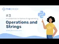 3 Arithmetic Operators and Strings in Python