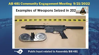 AB 481 Community Engagement Meeting 2022