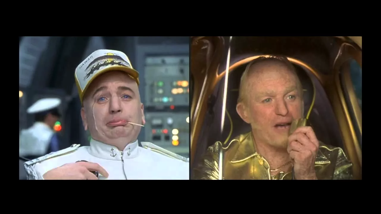 Dr. Evil and Goldmember as Truckers