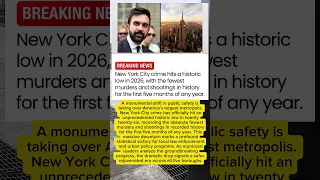 New York City Safety Milestone Crime Rates Plummet to Historic Lows in 2026