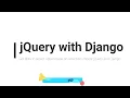 Django get data in select option using jQuery Ajax