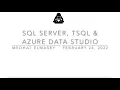 SQL Server TSQL Azure Data Studio