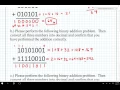 ECE 100 Binary Addition Example