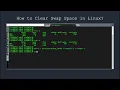 How to Clear RAM Memory Cache Swap Space on Linux
