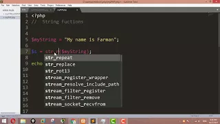 String Functions in PHP strlen str - shuffle str