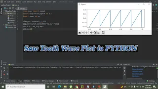 how to plot sawtooth waveform in python Plot a sawtooth function in python