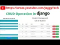 CRUD Operations in Django JaggyTech