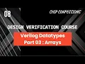 DV Course Batch I Session 08 Data Types Part 03 Arrays