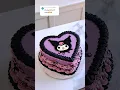 Kuromi cake, cartoon cake, cake decorate, dessert decorating videos #cakedecorating #cake #baking