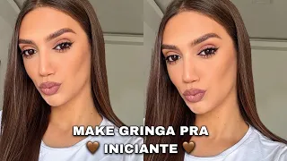 MAKE GRINGA PRA INICIANTES *QUALQUER INICIANTE* CONSEGUE FAZER!!! PASSO A PASSO COMPLETO!