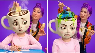 School Bullies vs Ballerina Cappuccina! *Good vs Bad! Hilarious Moments*
