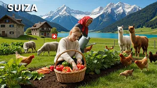 Vida Rural en Suiza: Cosecha, cocina a leña y paz en la montaña
