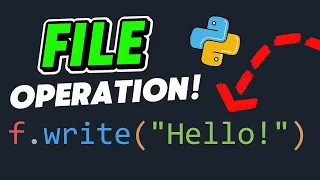Lesson 1 - Python File Handling Writing and Reading a TXT File