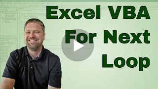 VBA Excel For Next Loop Tutorial