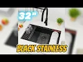 LQS 32 Black Stainless Steel Kitchen Sink
