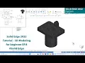 Solid Edge 2022 Tutorial - 3D Modeling for beginner EP 4