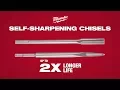 Milwaukee SDS Max SDS Plus Self-Sharpening Chisels