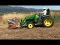 John Deere tiller and mower at Maui Bee Farm