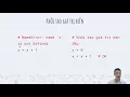 Python co ban - Bai 04 1 Cap nhat gia tri cho bien uCode