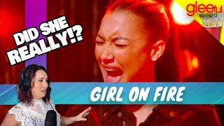 Download Vocal Coach Reacts GLEE - Girl On Fire | WOW! She was... MP3