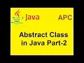 Abstract Class in Java Part-2