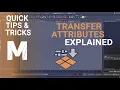 How to Transfer Uvs and Shader ID between Multiple objects quickly in Autodesk Maya-QuickTip Tricks