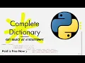 Mastering the Complete Dictionary in Python Unleash the Power of Words letsbeanalyst By Durgesh
