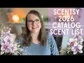 2026 Annual Scentsy Catalog Scent List