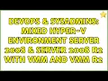 DevOps SysAdmins Mixed Hyper-V environment Server 2008 Server 2008 R2 with VMM and VMM R2