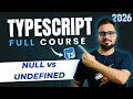 TypeScript Tutorial - Null vs Undefined