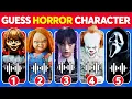 Download Lagu Raad een HORRORFILMpersonage van de echte TikTok-versie ~ Woensdag, Pennywise, Joker, GhostFace