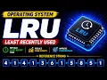 LRU Least Recently Used Page Replacement Algorithm Operating System Easy Explanation