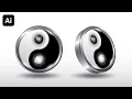 How to draw a Yin Yang symbol in Adobe Illustrator
