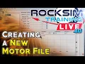 How to use the EngEdit software to create an rocket motor file for RockSim