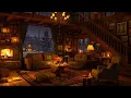 Lagu Cozy Winter Cottage Ambience on Snowy Night ❄️ Slow Jazz, Fireplace Sounds \u0026 White Noise for Sleep