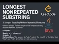 LeetCode - Longest Substring Without Repeating Characters Medium