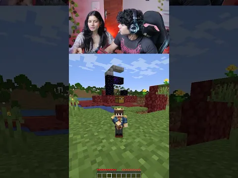 Minecraft, But My Sister Controls My body... #shorts #minecraft