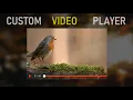 Custom Player Using Pure Javascript