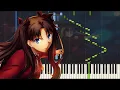 Download Lagu [Animenz] Fate Stay Night OP2 - Brave Shine - Piano Tutorial || Synthesia