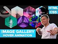 How to Make an EPIC Responsive Image Gallery with Hover Animation Using HTML CSS Tutorial