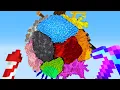 I Built a Planet using EVERY COLOUR in Minecraft Hardcore