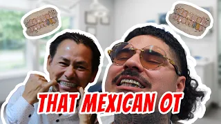 That Mexican OT Gets His 1st Permanent Diamond Grillz 😱