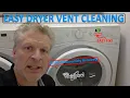 EASY Whirlpool Duet Dryer Vent Cleaning Fix CHECK VENT Light Without Full Disassembly