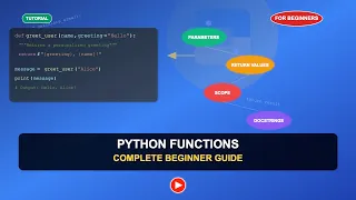 Python Functions Tutorial Parameters Return Values Scope Docstrings and More Explained