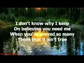 Rose Colored Glasses by John Conlee - 1978 (with lyrics)
