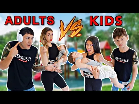 Download MP3 KIDS Turn Into ADULTS \u0026 PARENTS Turn Into KIDS! -Challenge | Familia Diamond