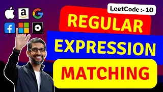 Regular Expression Matching LeetCode 10 DP