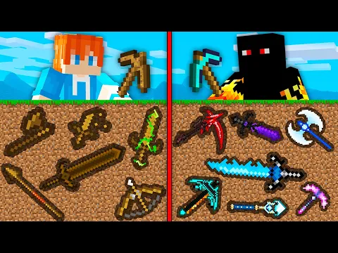 Video Thumbnail: BATALHA de MINERAR ITENS SECRETOS no MINECRAFT