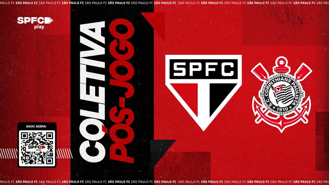 COLETIVA PÓS-JOGO: SÃO PAULO X CORINTHIANS | SPFC PLAY